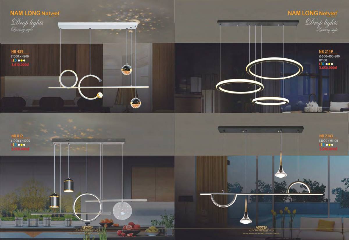 Đèn trang trí NAM LONG Catalogue và Bảng giá tại Bình Dương /Page 46